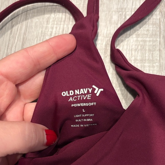 Old Navy Active Maroon Strappy Tank - Picture 2 of 3